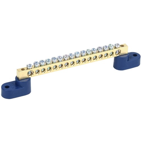 Шина N "ноль" на двух угловых изоляторах ШНИ-6х9-16-У2-С IEK YNN10-69-16C2-K07, купить в Минске по самой низкой цене