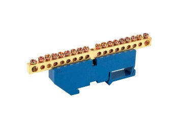 Шина N "ноль" на DIN-изол ШНИ-6х9-18-Д-С IEK YNN10-69-18D-K07