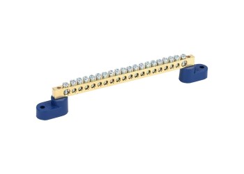 Шина N "ноль" на двух угловых изоляторах ШНИ-6х9-20-У2-С IEK YNN10-69-20C2-K07