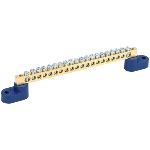 Шина N "ноль" на двух угловых изоляторах ШНИ-6х9-20-У2-С IEK YNN10-69-20C2-K07, купить в Минске по самой низкой цене