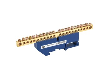 Шина N "ноль" на DIN-изол ШНИ-6х9-22-Д-С IEK YNN10-69-22D-K07