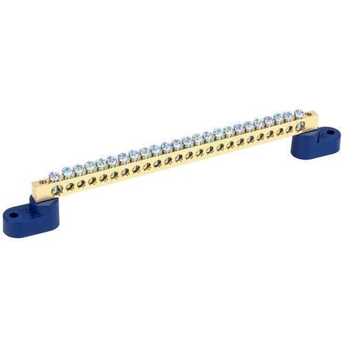 Шина N "ноль" на двух угловых изоляторах ШНИ-6х9-24-У2-С IEK YNN10-69-24C2-K07, купить в Минске по самой низкой цене