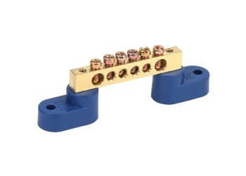 Шина N "ноль" на двух угловых изоляторах ШНИ-6х9-6-У2-С IEK YNN10-69-6C2-K07