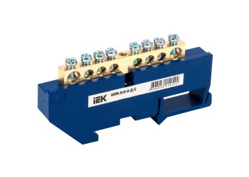 Шина N "ноль" на DIN-изол ШНИ-6х9-8-Д-С IEK YNN10-69-8D-K07