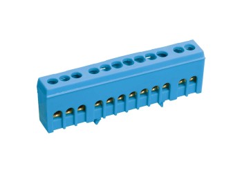 Шина N "ноль" в корпусном изоляторе на DIN-рейку ШНИ-6х9-8-К-С IEK YNN10-69-8KD-K07