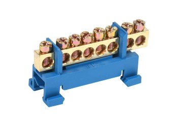 Шина N "ноль" на DIN-изоляторе типа "Стойка" ШНИ-6х9-8-С-С IEK YNN10-69-8P-K07