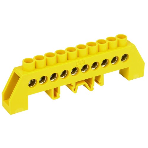 Шина PE "земля" в комбинированном DIN-изоляторе типа "Стойка" ШНИ-8х12-10-КС-Ж IEK YNN10-812-10DP-K05, купить в Минске по самой низкой цене