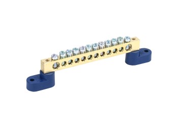 Шина N "ноль" на двух угловых изоляторах ШНИ-8х12-12-У2-С IEK YNN10-812-12C2-K07