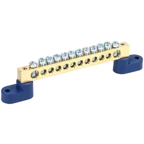 Шина N "ноль" на двух угловых изоляторах ШНИ-8х12-12-У2-С IEK YNN10-812-12C2-K07, купить в Минске по самой низкой цене