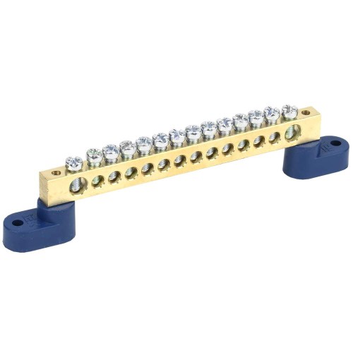 Шина N "ноль" на двух угловых изоляторах ШНИ-8х12-14-У2-С IEK YNN10-812-14C2-K07, купить в Минске по самой низкой цене