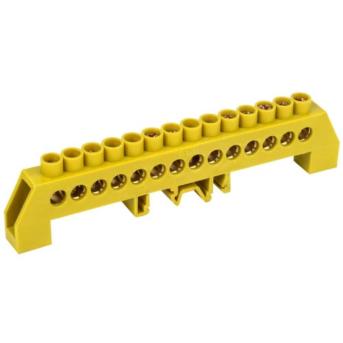 Шина PE "земля" в комбинированном DIN-изоляторе типа "Стойка" ШНИ-8х12-14-КС-Ж IEK YNN10-812-14DP-K05, купить в Минске по самой низкой цене