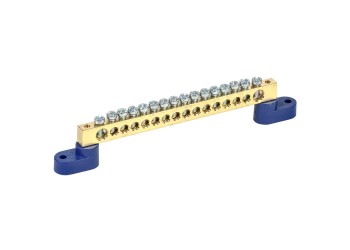 Шина N "ноль" на двух угловых изоляторах ШНИ-8х12-16-У2-С IEK YNN10-812-16C2-K07