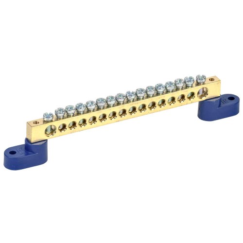 Шина N "ноль" на двух угловых изоляторах ШНИ-8х12-16-У2-С IEK YNN10-812-16C2-K07, купить в Минске по самой низкой цене