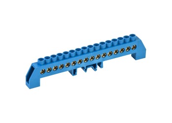 Шина N "ноль" в комбинированном DIN-изоляторе типа "Стойка" ШНИ-8х12-16-КС-С IEK YNN10-812-16DP-K07