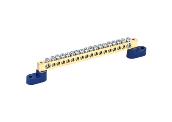 Шина N "ноль" на двух угловых изоляторах ШНИ-8х12-18-У2-С IEK YNN10-812-18C2-K07