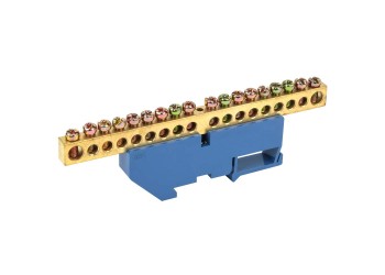 Шина N "ноль" на DIN-изол ШНИ-8х12-18-Д-С IEK YNN10-812-18D-K07