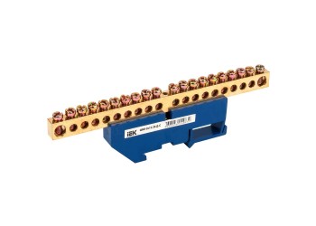 Шина N "ноль" на DIN-изол ШНИ-8х12-20-Д-С IEK YNN10-812-20D-K07