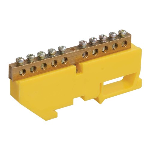 Шина PE "земля" на DIN-изол ШНИ-8х12-24-Д-Ж IEK YNN10-812-24D-K05, купить в Минске по самой низкой цене