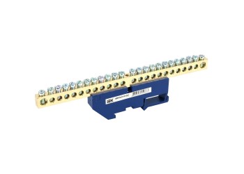 Шина N "ноль" на DIN-изол ШНИ-8х12-24-Д-С IEK YNN10-812-24D-K07