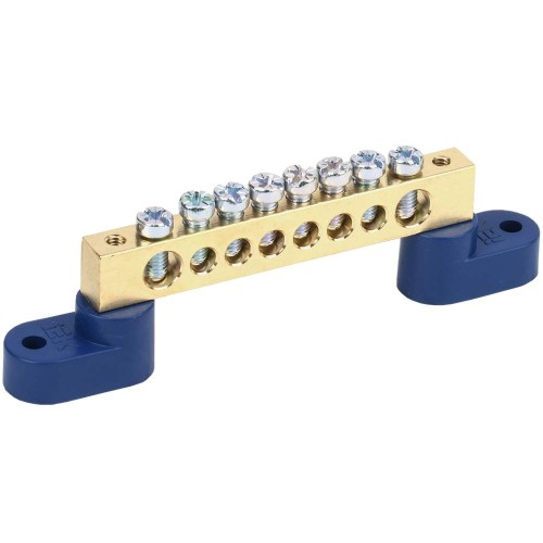 Шина N "ноль" на двух угловых изоляторах ШНИ-8х12-8-У2-С IEK YNN10-812-8C2-K07, купить в Минске по самой низкой цене