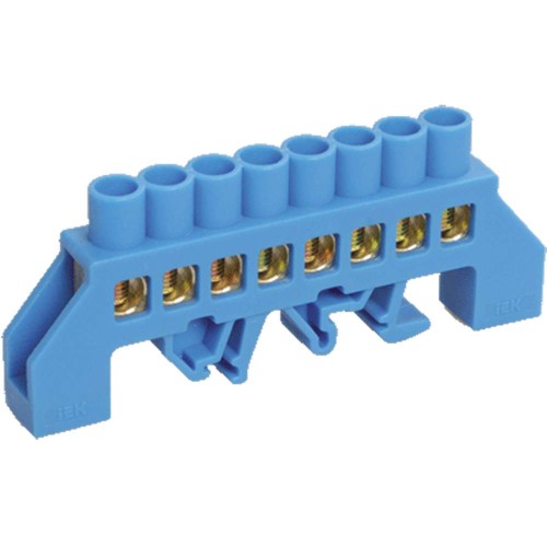 Шина N "ноль" в комбинированном DIN-изоляторе типа "Стойка" ШНИ-8х12-8-КС-С IEK YNN10-812-8DP-K07, купить в Минске по самой низкой цене