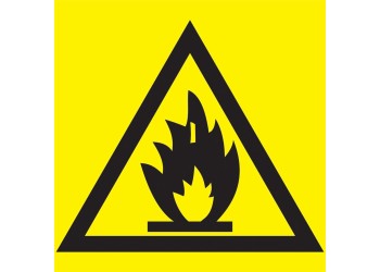 Самоклеящаяся этикетка 150х150мм "Пожароопасно" IEK YPC20-POGOP-2-010