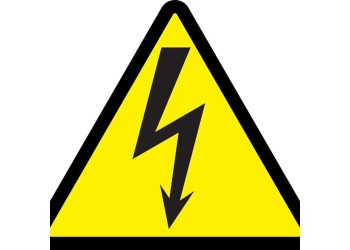 Самоклеящаяся этикетка: 50х50х50мм символ "Молния" IEK YPC30-MOLNI-2-110