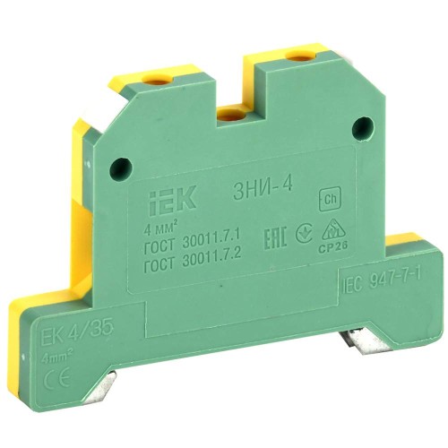 Зажим наборный ЗНИ-4PEN 4мм2 (JXB-земля) IEK YZN20-004-K52, купить в Минске по самой низкой цене
