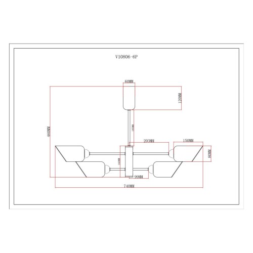 Потолочная люстра Moderli Avery V10806-6P, купить в Минске по самой низкой цене