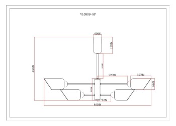 Потолочная люстра Moderli Avery V10809-8P