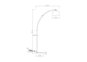 Торшер Moderli Arco V10993-F