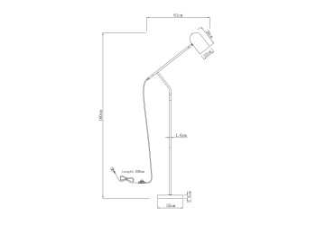 Торшер Moderli V10995-F Flex