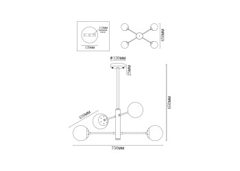 Потолочная люстра MyFar Solve MR1330-4P