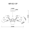 Потолочная люстра MyFar Sara MR1621-5P, купить в Минске по самой низкой цене