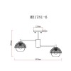 Потолочная люстра MyFar Hloya MR1781-6, купить в Минске по самой низкой цене