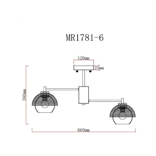 Потолочная люстра MyFar Hloya MR1781-6, купить в Минске по самой низкой цене