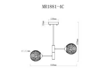 Потолочная люстра MyFar Camilla MR1881-4C