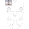 Потолочная люстра MyFar Eliza MR1901-5C, купить в Минске по самой низкой цене