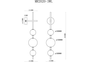 Бра MyFar Violla MR2020-3WL