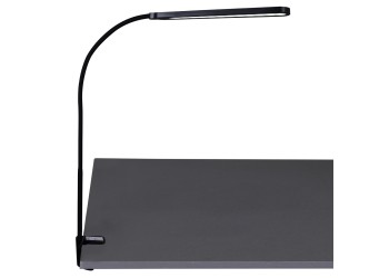 Настольная светодиодная лампа на струбцине Reluce 00868-0.7-01L BK