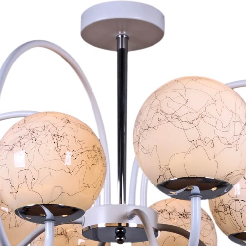 Потолочная люстра Reluce 01269-0.3-08B WH+CR, купить в Минске по самой низкой цене