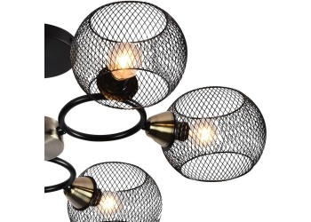 Потолочная люстра Reluce 01281-0.3-06 BK+AB