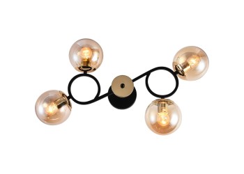 Потолочная люстра Reluce 01338-0.3-04 BK+FGD