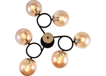 Потолочная люстра Reluce 01338-0.3-06 BK+FGD