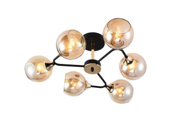 Потолочная люстра Reluce 01339-0.3-06 BK+FGD