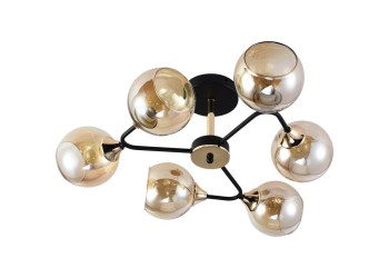 Потолочная люстра Reluce 01339-0.3-06 BK+FGD