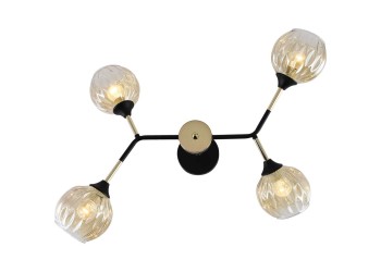 Потолочная люстра Reluce 01358-0.3-04 BK+FGD