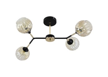 Потолочная люстра Reluce 01358-0.3-04 BK+FGD