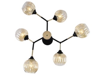 Потолочная люстра Reluce 01358-0.3-06 BK+FGD