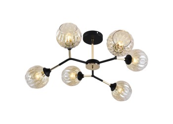 Потолочная люстра Reluce 01358-0.3-06 BK+FGD